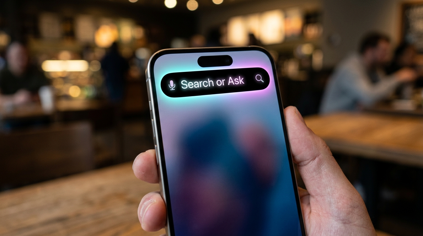Why Apple Is Putting an AI Agent Button on Every iPhone (The โSearch or Askโ Feature in iOS 27)