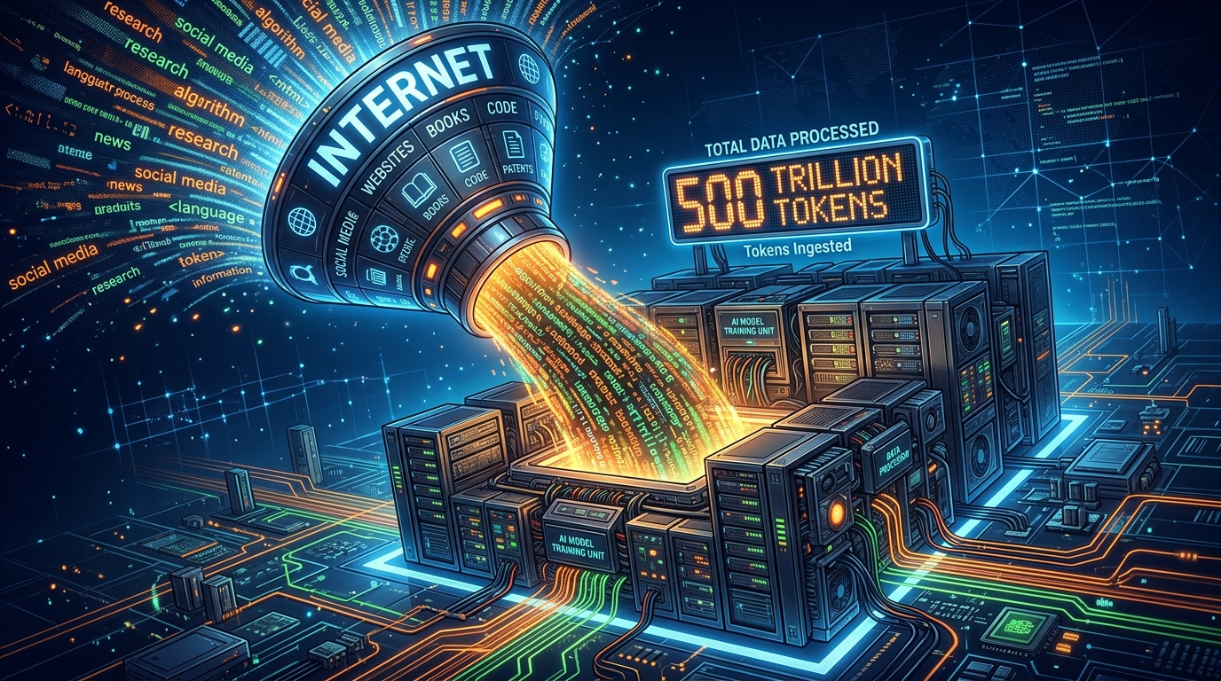 Why AI Models Need 500 Trillion Tokens (And Where All That Data Comes From)